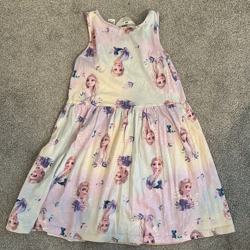 Two Frozen Themed Kids Dress - Size 6X/7 - Picture 9 of 12
